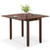 Mid Century Folding Dining Table For 4 People Extendable Kitchen Table With Hidden Storage-Brown JV11365WN By CW