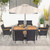 7 Pieces Outdoor Dining Set With Umbrella Hole For Backyard HW71909+ By CW