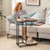 C- Shaped Cat Side Table Cat Tree With Scratching Board-Rustic Brown PV10131CF By CW