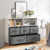 Fabric Dresser With 5 Drawers For Bedroom White Jz10174Wh By Cw