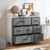Fabric Dresser With 7 Drawers For Bedroom White Jz10179Wh By Cw