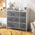 Fabric Dresser With 7 Drawers For Bedroom-White JZ10179WH By CW