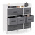 Fabric Dresser With 7 Drawers For Bedroom-White JZ10179WH By CW