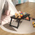 Adjustable Bamboo Laptop Desk With Tilting Top And Drawer-Brown HW67948CF By CW