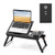 Adjustable Bamboo Laptop Desk With Tilting Top And Drawer-Brown HW67948CF By CW