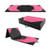 10 Feet X 4 Feet X 2 Inch Folding Exercise Mat With Hook And Loop Fasteners-Black And Pink FH10100RO By CW
