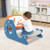 Convertible Kids Activity Table Set Toddler Easel With Erasable Whiteboard Blue Hy10180Bl By Cw