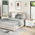 2-Drawer Nightstand With Rubber Wood Legs-White JV11468WH By CW