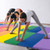 Pu Leather Tri Folding Gymnastics Tumbling Mat With Carrying Handles For Kids Fh10115 By Cw