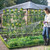 A-Frame Garden Cucumber Trellis With Netting For Climbing Plants Outdoor-Black GT4171BK By CW