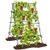 A-Frame Garden Cucumber Trellis With Netting For Climbing Plants Outdoor-Black GT4171BK By CW