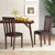 Dining Chair Set Of 2 Upholstered Wooden Kitchen Chairs With Padded Seat And Rubber Wood Frame Espresso Kc56740Es By Cw
