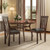 Dining Chair Set Of 2 Upholstered Wooden Kitchen Chairs With Padded Seat And Rubber Wood Frame-Espresso KC56740ES By CW