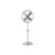 16 Inch Pedestal Standing Fan Oscillating Pedestal Fan With 3 Speeds And Adjustable Height-Silver ES10357US-SL By CW
