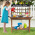 Wooden Potting Bench Table Outdoor Mud Kitchen With Solid Fir Wood Frame Natural Ty347735Na By Cw