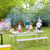 6 Ft Picnic Table Bench Set Dining Table And 2 Benches With Metal Frame And Hdpe Tabletop-White NP11266WH+ By CW
