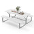 6 Ft Picnic Table Bench Set Dining Table And 2 Benches With Metal Frame And Hdpe Tabletop-White NP11266WH+ By CW