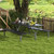 6 Feet Picnic Table Bench Set With Hdpe Tabletop For 8 Person Black Np11266Bk By Cw
