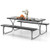 6 Feet Picnic Table Bench Set With Hdpe Tabletop For 8 Person-Black NP11266BK+ By CW