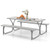 6 Feet Picnic Table Bench Set With Hdpe Tabletop For 8 Person-Gray NP11266GR+ By CW