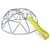 13.3 Ft Climbing Dome Geometric Dome Climber With Extended Wavy Slide And 2 Rest Platforms-Multicolor NP11620YW By CW