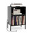 Record Player Stand With Record Storage Shelf And Charging Station-Black JV11192US-DK By CW