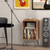 Record Player Stand With Charging Station For Living Room Bedroom-Walnut JV11580US-WT By CW