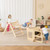 7 In 1 Toddler Climbing Toy Connected Table And Chair Set For Boys And Girls Aged 3 14 Years Old Natural Ts10122Na By Cw