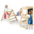 7-In-1 Toddler Climbing Toy Connected Table And Chair Set For Boys And Girls Aged 3-14 Years Old-Natural TS10122NA By CW