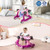 4-In-1 Foldable Activity Push Walker With Adjustable Height-Purple BC10229PU By CW