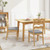 Dining Chair Set Of 2 Linen Fabric Upholstered Kitchen Chairs With Padded Seat Natural Kc56788Na By Cw