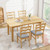 Dining Chair Set Of 2 Linen Fabric Upholstered Kitchen Chairs With Padded Seat-Natural KC56788NA By CW