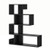 5-Tier S-Shaped Bookshelf Geometric Z-Shelf Bookcase With Open Cubes-Black JV11627DK By CW
