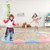 Colorful Kids Wavy Balance Beam With Textured Surface And Non-Slip Foot Pads-Blue And Pink UY10066MK By CW