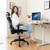 Mesh Ergonomic Office Chair Adjustable Swivel Task Chair With Rocking Backrest Black Cb10619Dk By Cw