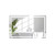 Led Bathroom Mirror Wall Mounted Rectangle Mirror With 3-Color Dimmable Lights-L BA8062CA By CW