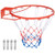 18 Inch Basketball Rim Goal Replacement With All Weather Net And Mounting Hardware-Orange SP37875OR By CW