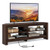 Corner Tv Stand With Power Outlet And 4 Open Storage Shelves-Brown HV10492US-BN By CW