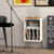 Record Player Stand With Charging Station For Living Room Bedroom-White JV11580US-WH By CW