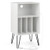 Record Player Stand With Charging Station For Living Room Bedroom-White JV11580US-WH By CW
