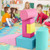 6 Pieces Foam Climbing Blocks Indoor Climb And Crawl Activity Playset With Rectangles-Pink FH10099PI By CW