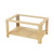 2-Tier Coffee Table Rectangular Center Table With Tempered Glass Tabletop And Storage Shelf-Natural JV11638NA By CW