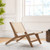 Teak Wooden Chair With Braided Rope Seat And Backrest For Backyard Jv11763 By Cw