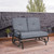 2 Seats Outdoor Swing Glider Chair With Comfortable Cushions-Gray NP10178GR By CW