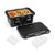 31 Qt Insulated Food Pan Container With 3 Transparent One-Third Pans With Lids-Black TA10064BK By CW
