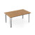 63 Inch Rectangular Outdoor Dining Table For 6 People With Acacia Wood Tabletop And Umbrella Hole-63 Inches HW72244 By CW