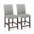 25 Inch Counter Height Set Of 2 Bar Stools-Gray JV10755GR By CW