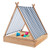 49 X 48 Inch Kids Wooden Sandbox With Cover And 2 Bench Seats NP11825 By CW