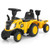 Kids Ride On Tractor Licensed Caterpillar With Detachable Trailer No Power-Yellow TQ10284YW By CW