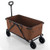 Collapsible Folding Wagon Cart With Adjustable Handlebar-Coffee NP11743CF By CW